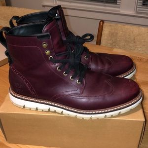 Timberland Burgundy Earthkeepers Britton Boots